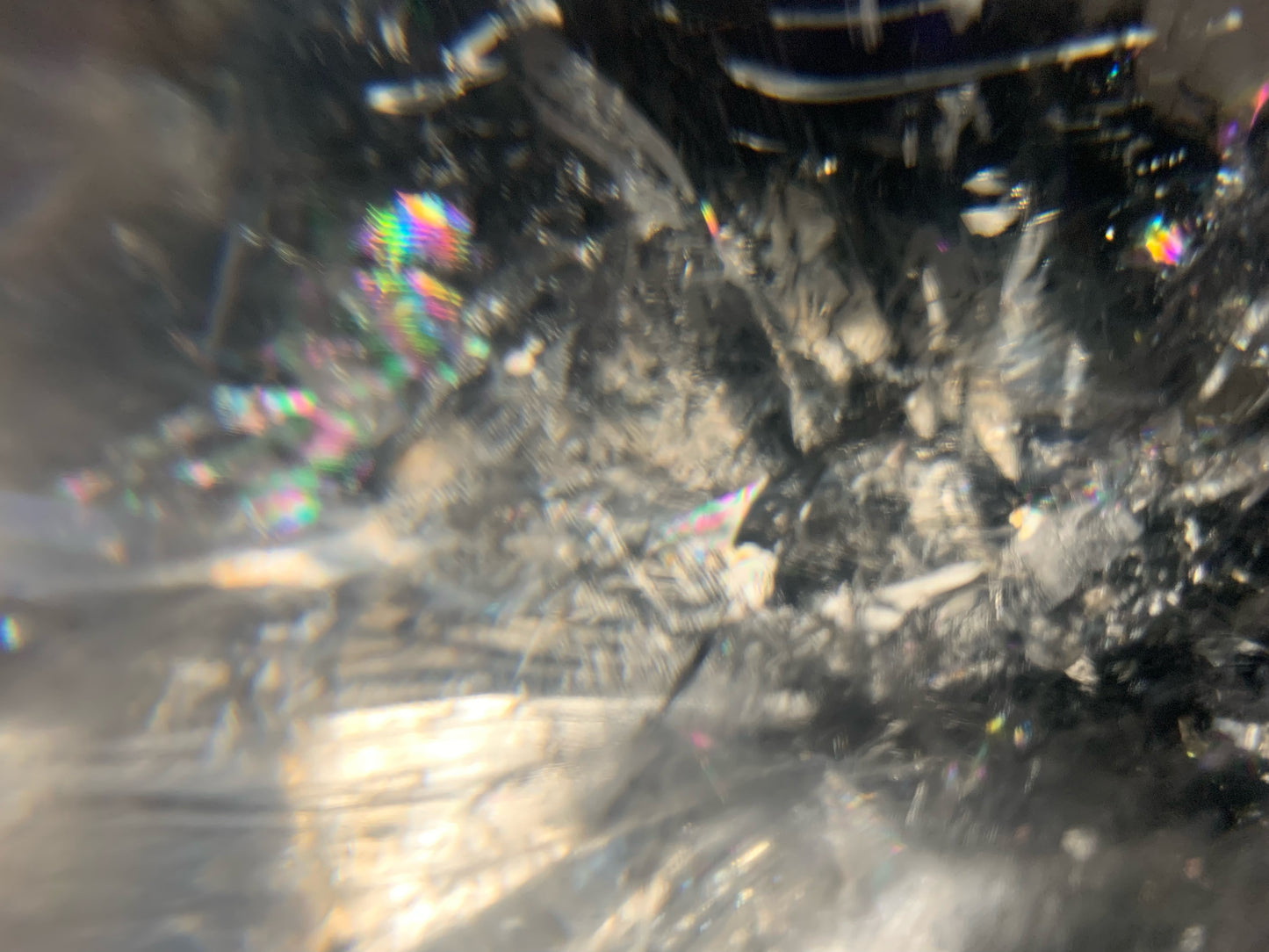Himalayan Quartz Skull Star-brary w/ Rainbows