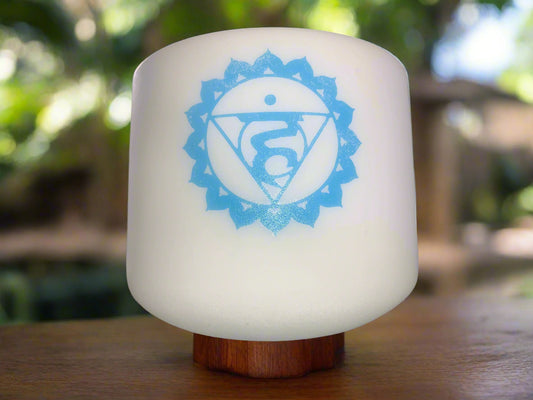 Throat Chakra Quartz Bowl - G4 Note