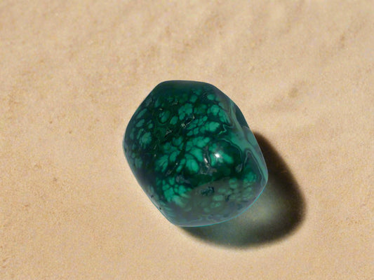2.3" Malachite Palm Stone