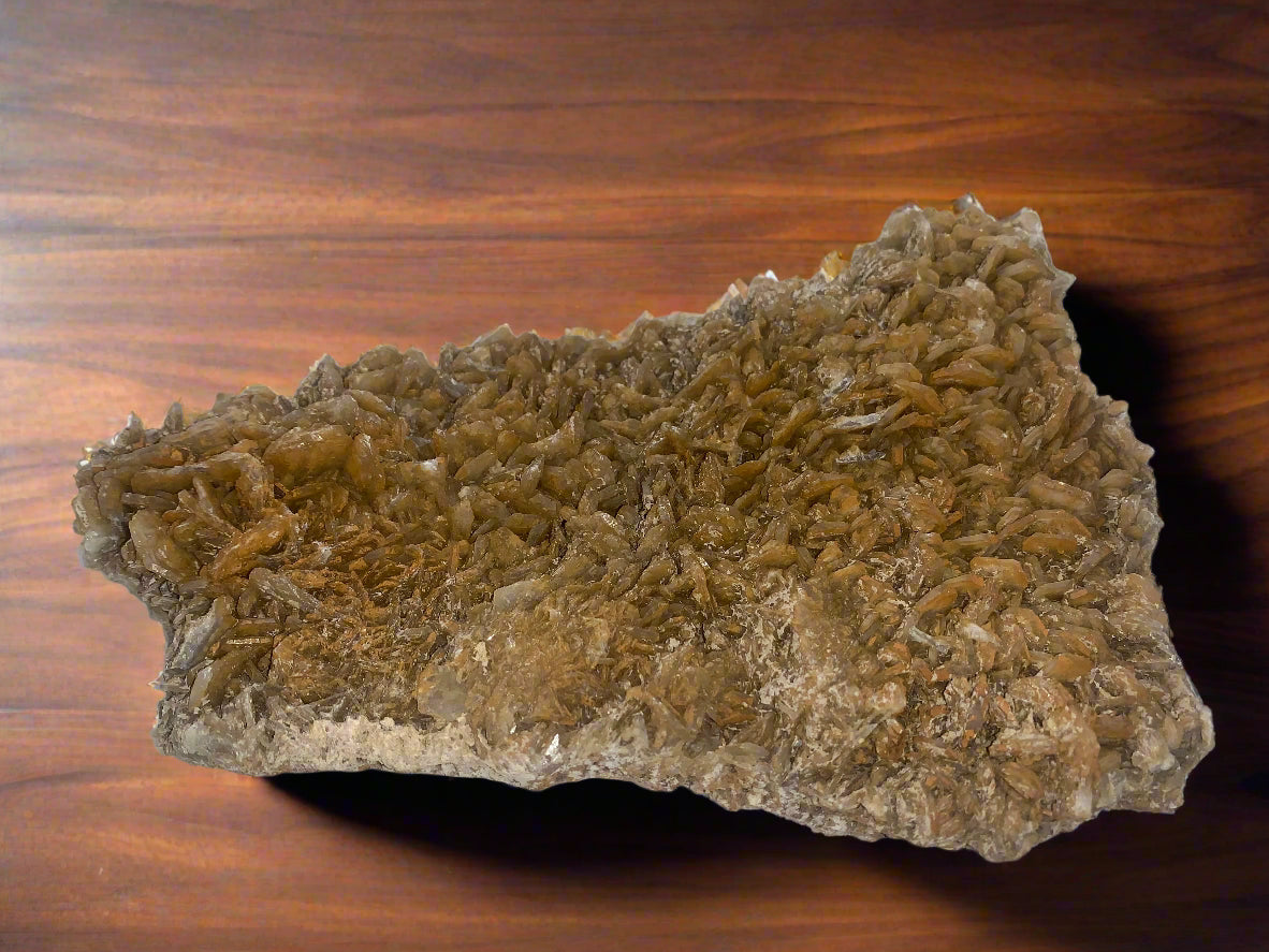 Large Orange & Brown Barite Plate