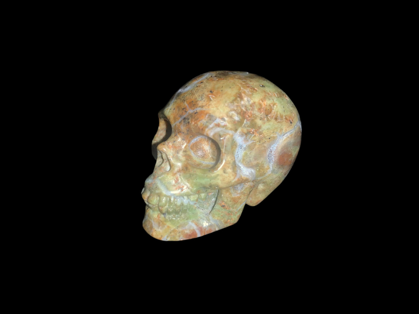 2.2" Green Opal Skull
