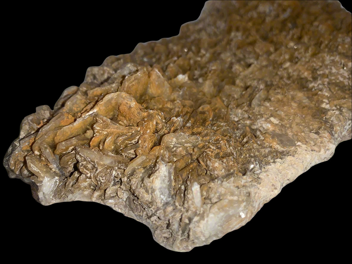 Large Orange & Brown Barite Plate