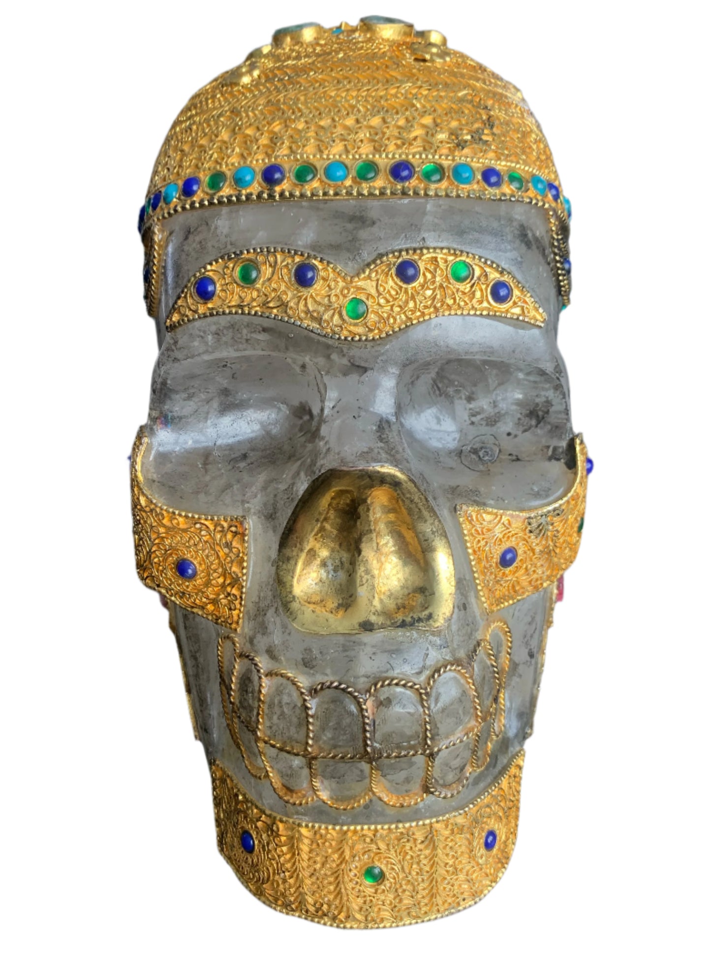 Cráneo tibetano sagrado de 14,6 libras