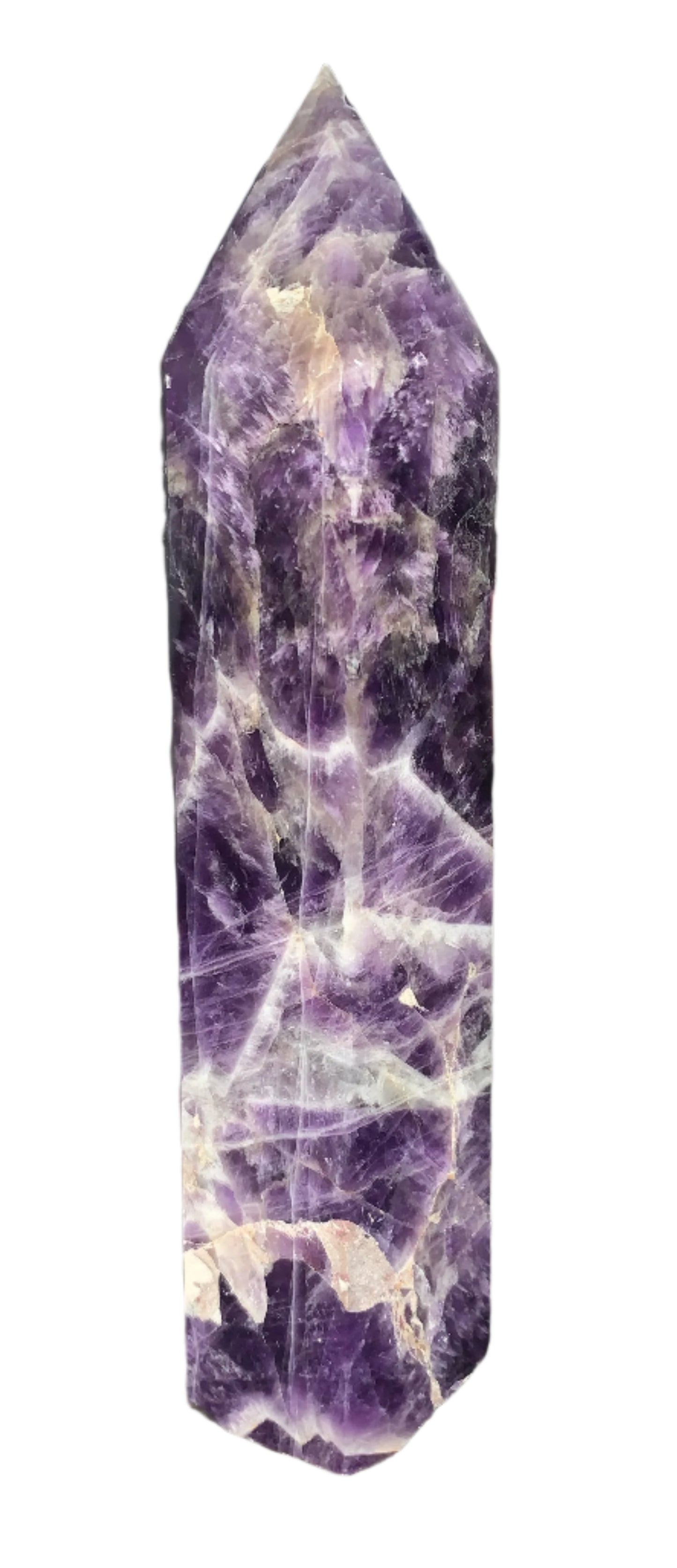 3lb 6oz Chevron Amethyst Tower