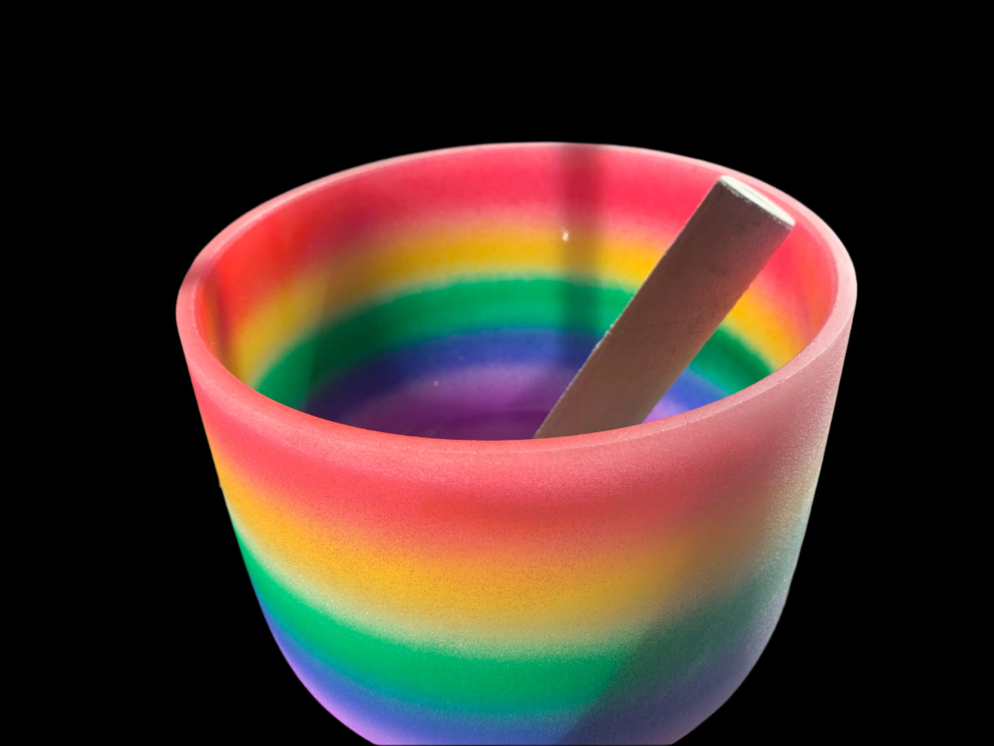 Rainbow Quartz Heaven & Earth Singing Bowl Perfect Pitch 528hz Top C