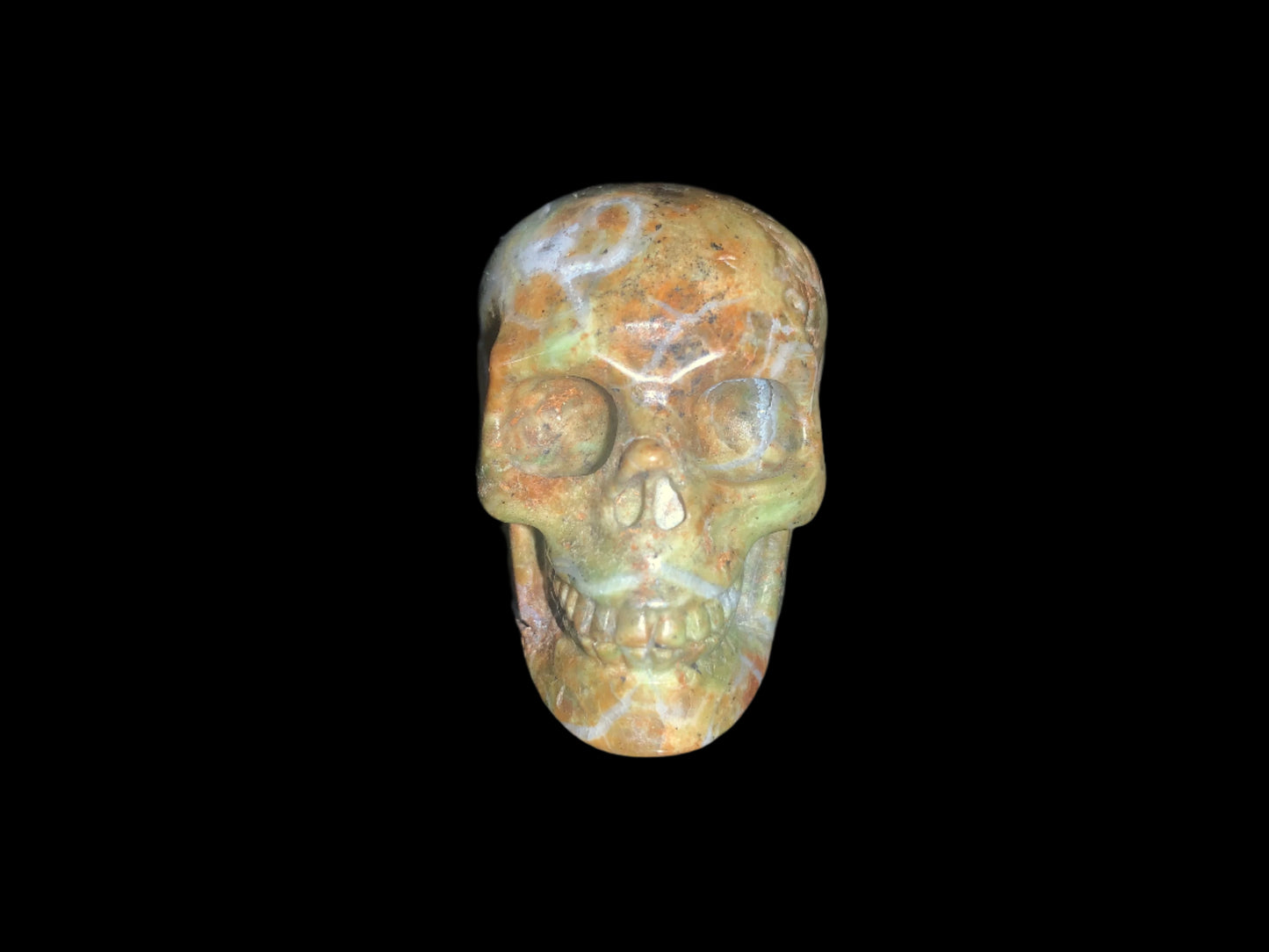 2.2" Green Opal Skull