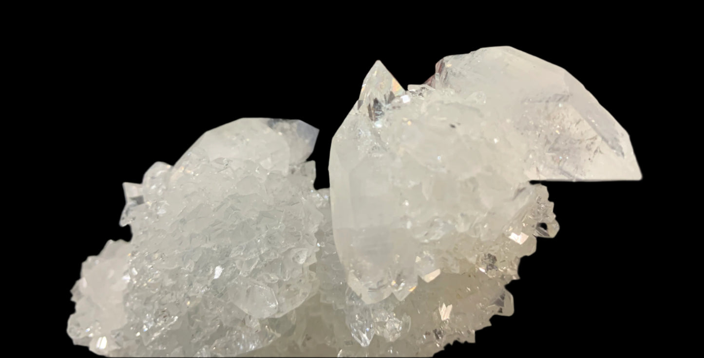 3.2" Apophyllite Cluster In Stalactite Formation w/ Rainbows