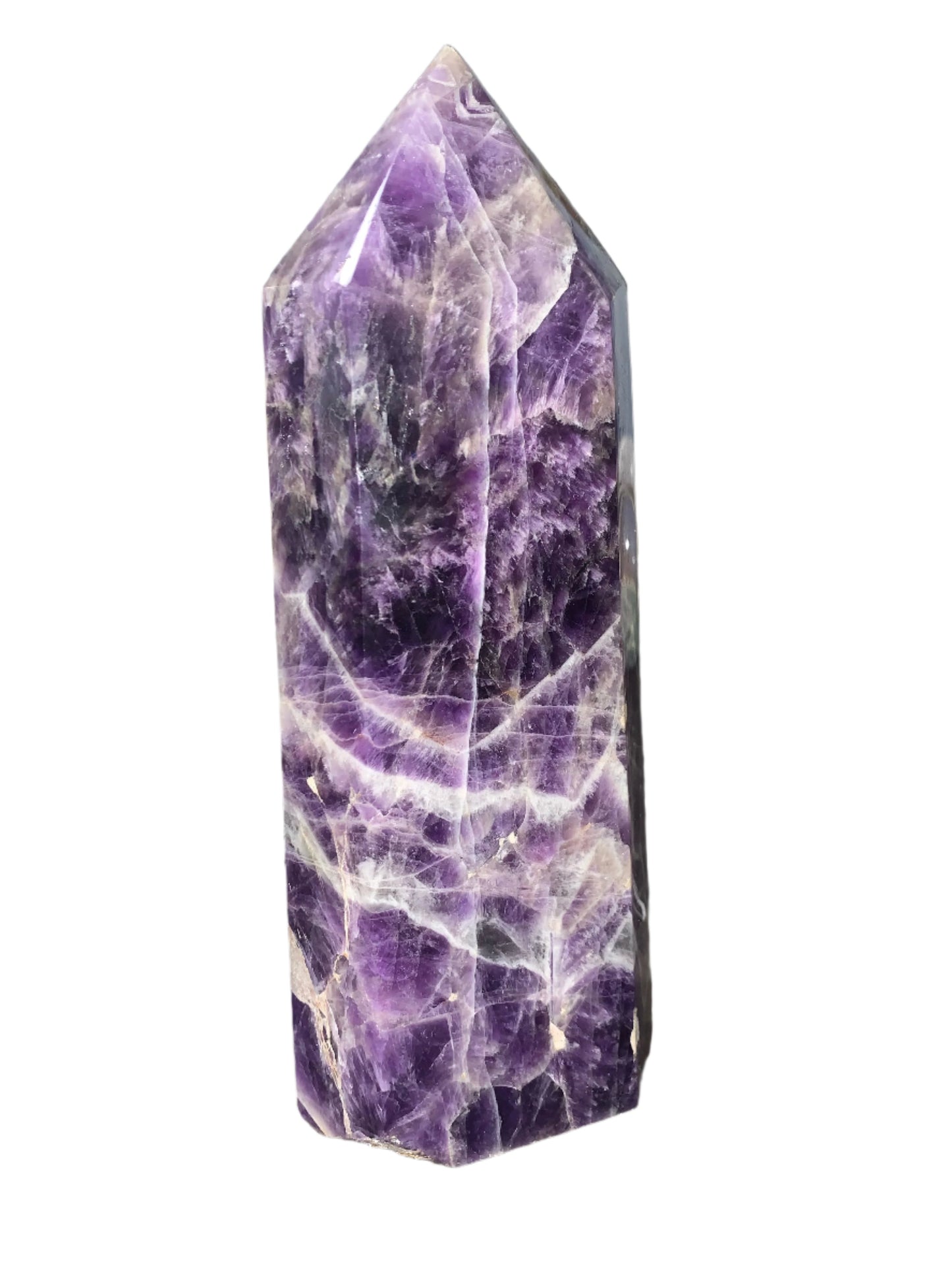 3lb 6oz Chevron Amethyst Tower
