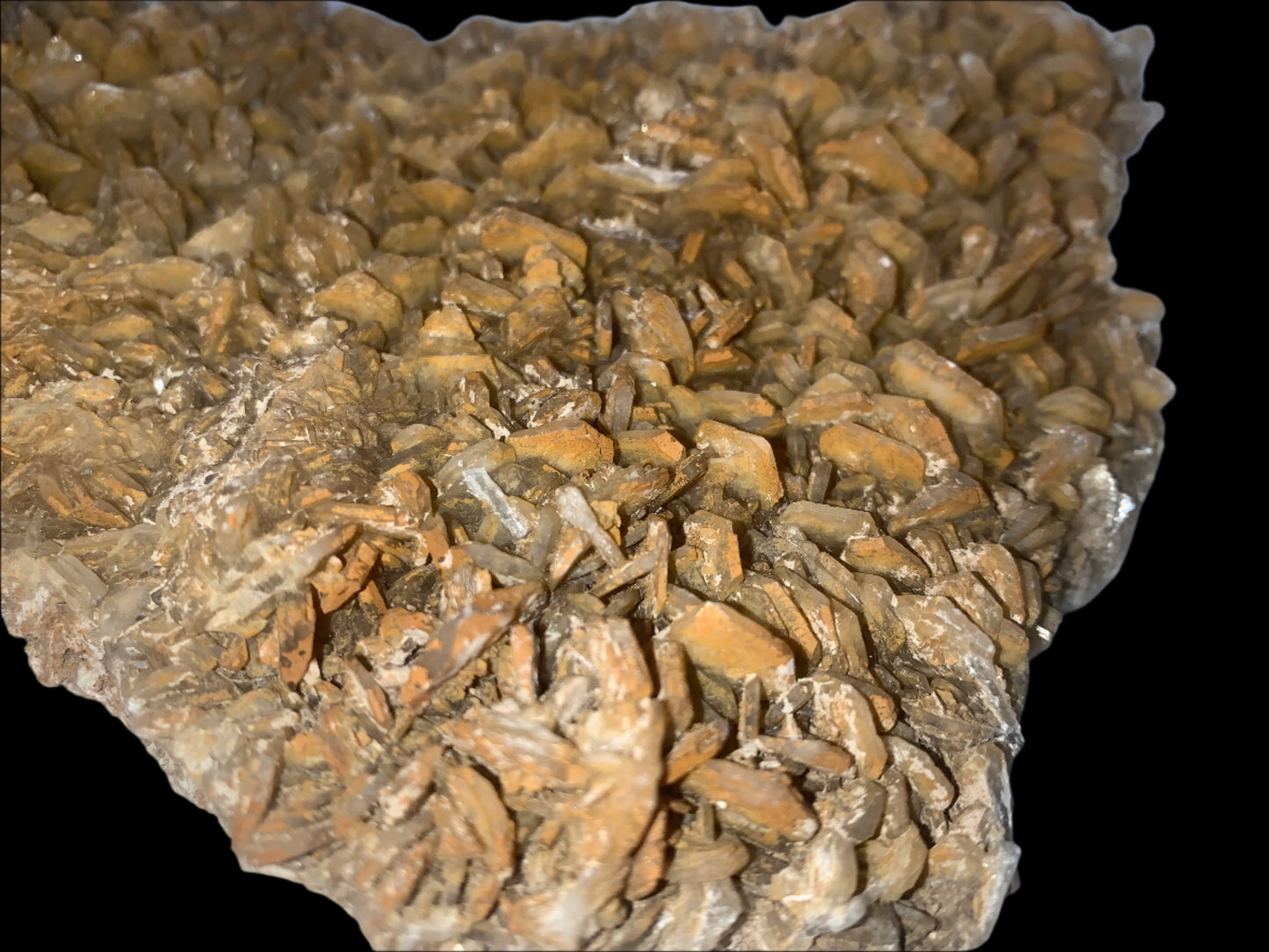 Large Orange & Brown Barite Plate
