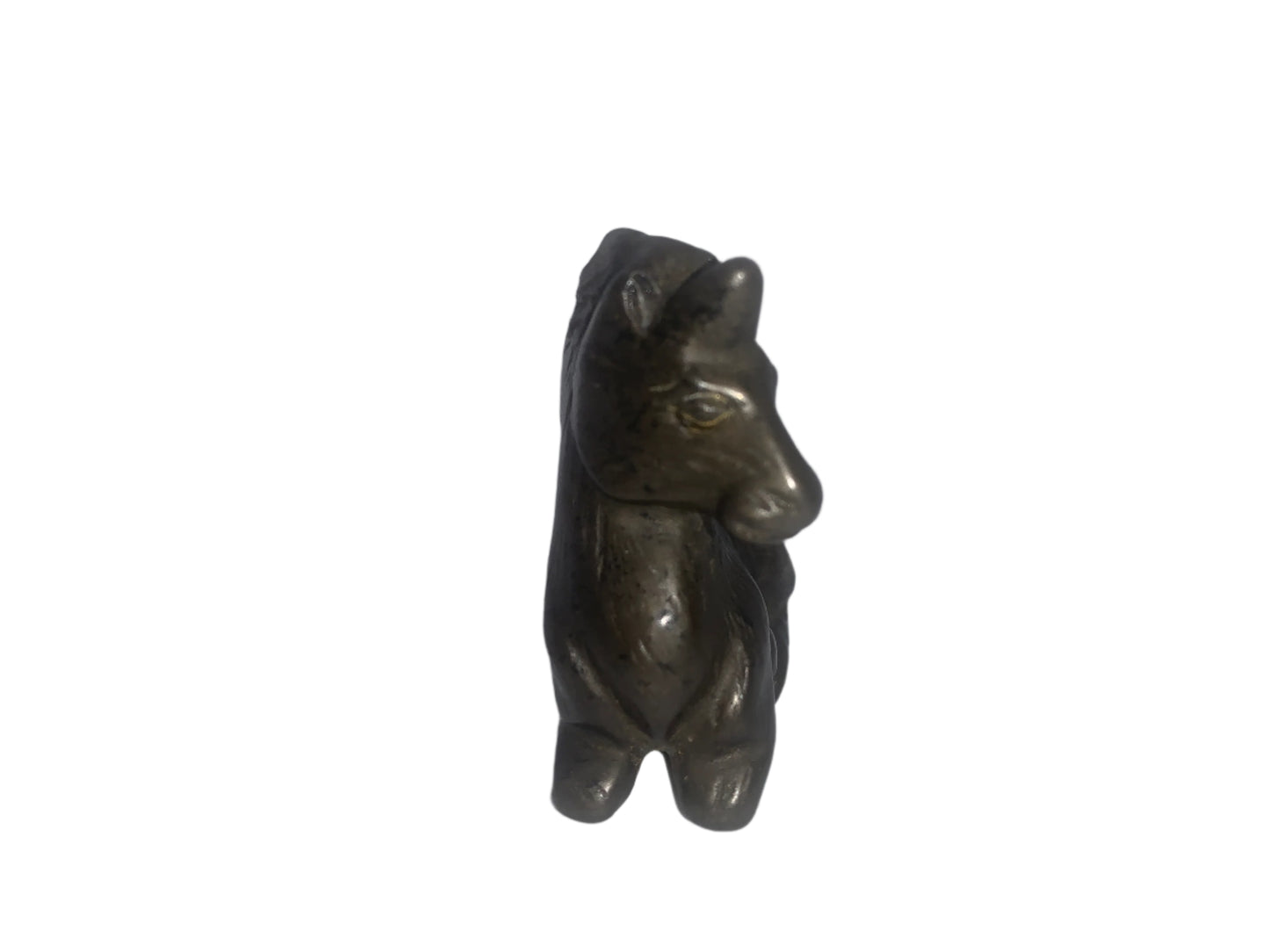 Unicornio de pirita de hierro de 1,9"