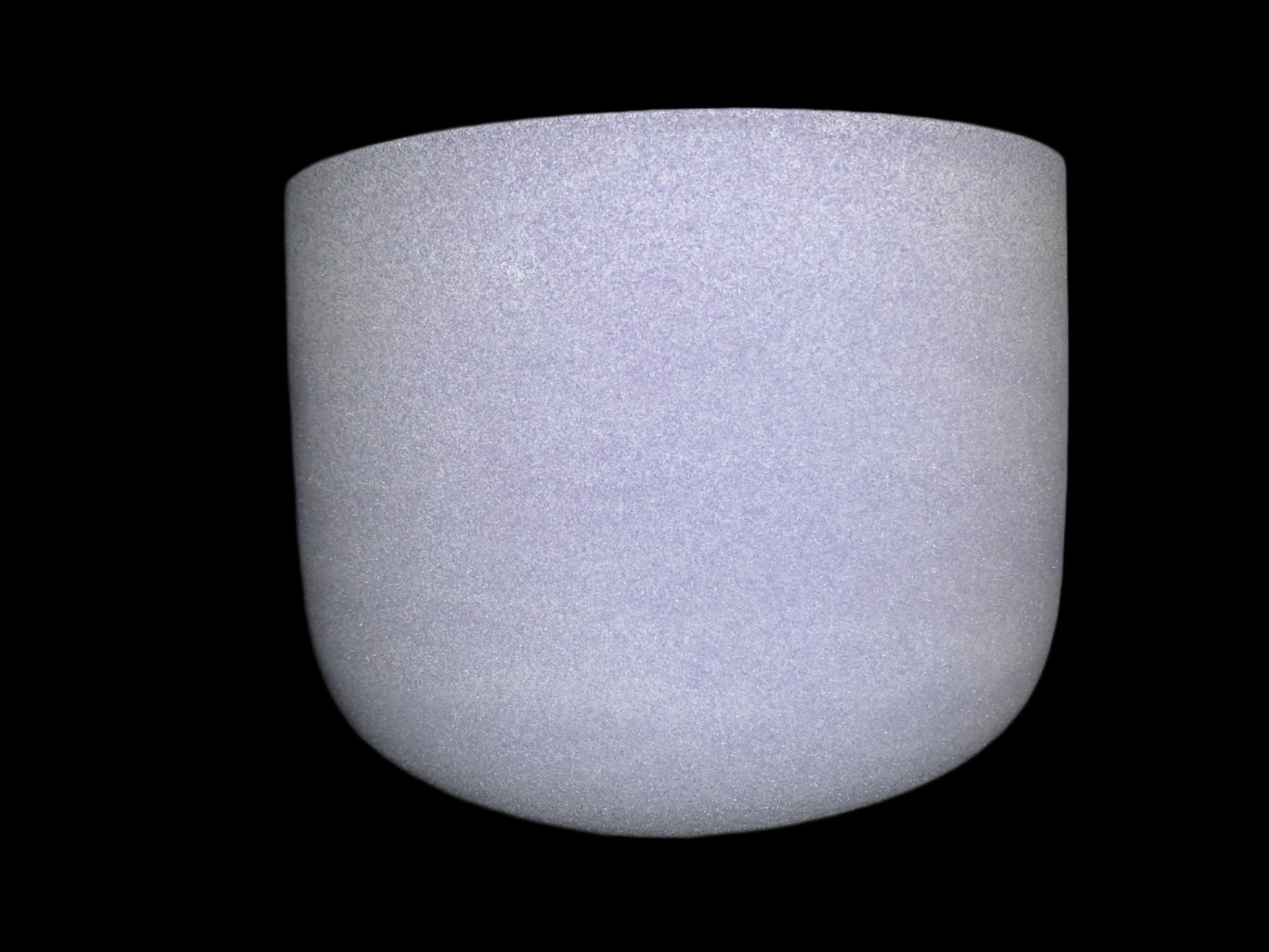 Cuenco tibetano de cuarzo degradado de color rosa púrpura de 7" - Chakra del tercer ojo A