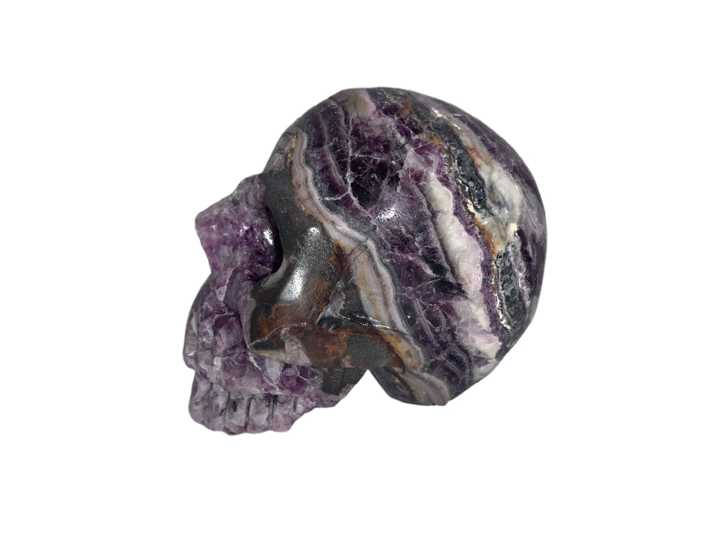 4.3" Purple Fluorite Skull