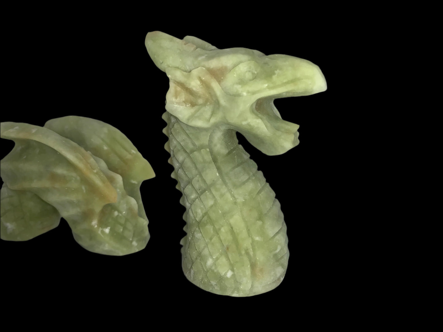 3pc 6" Lemon Jade Dragon