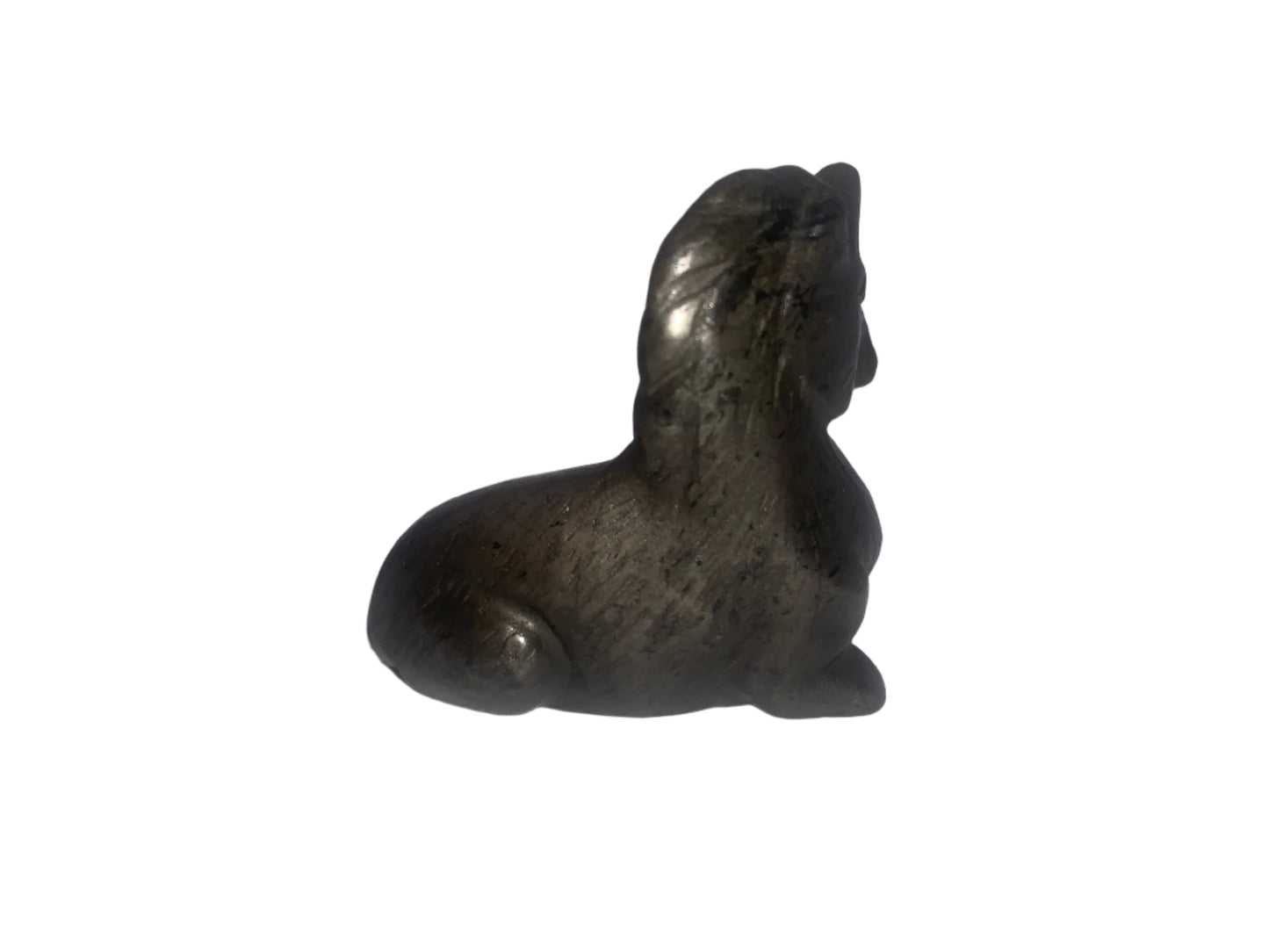 Unicornio de pirita de hierro de 1,9"