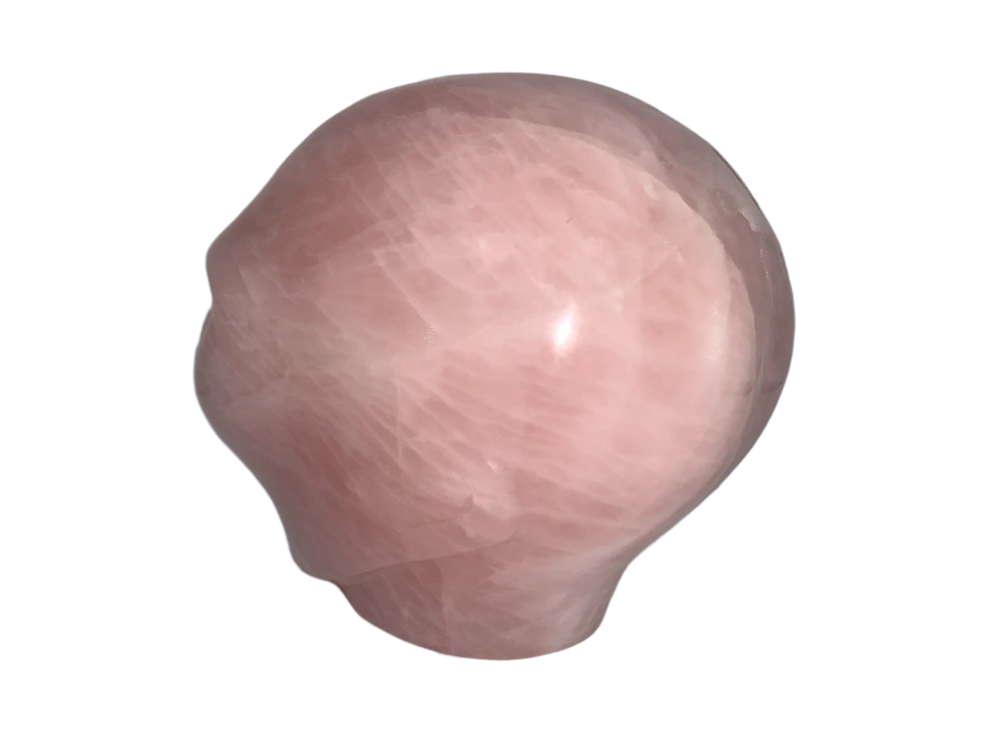 Ser estelar de cuarzo rosa de 4,8" con ojos de labradorita