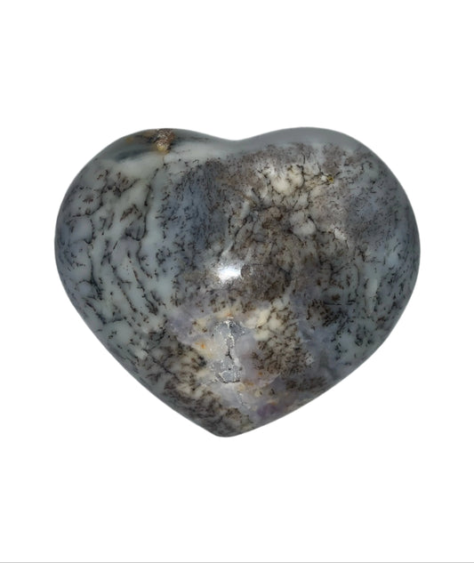 Corazón de ópalo dendrítico