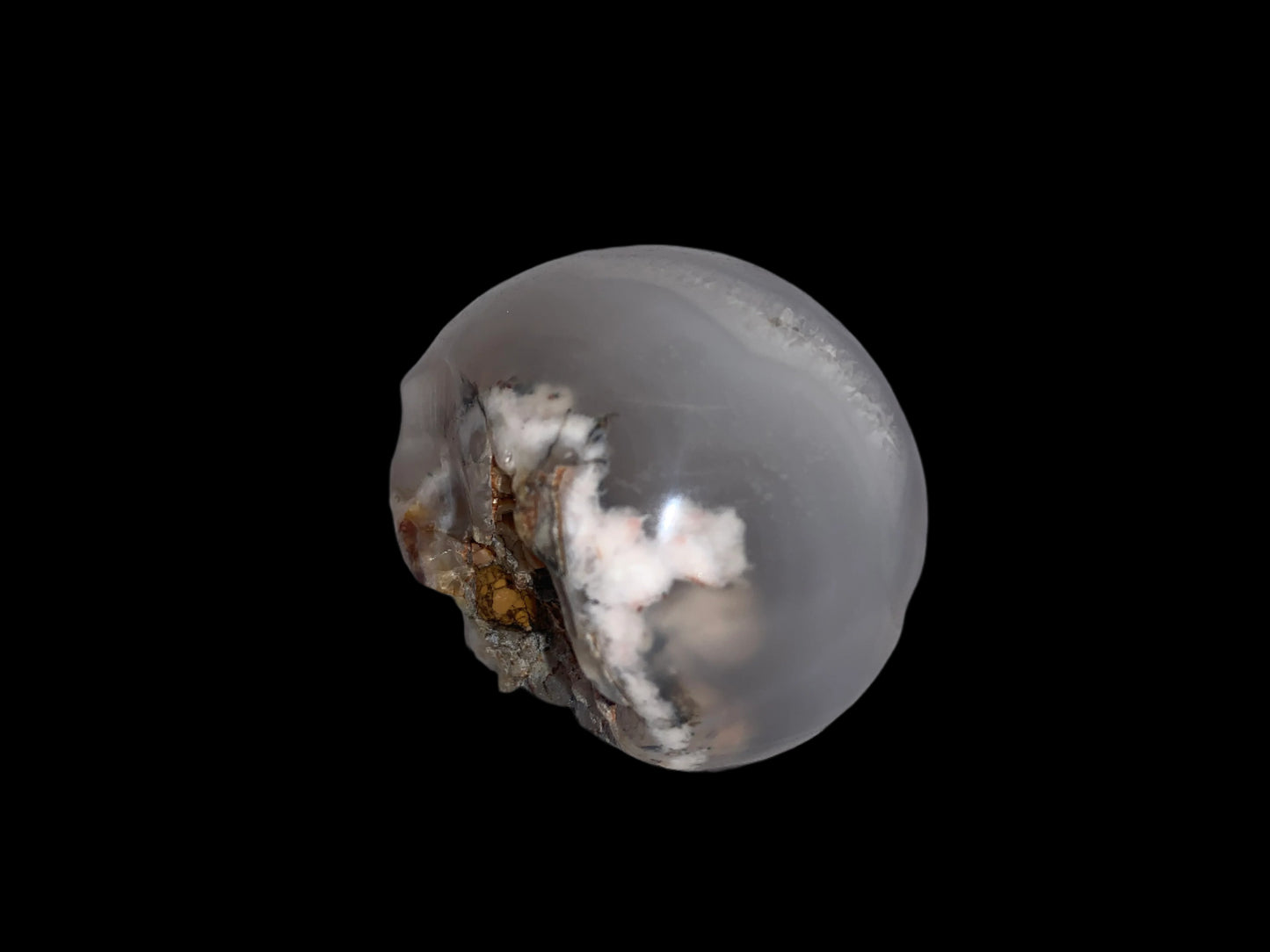 2.7" Flower Agate Skull