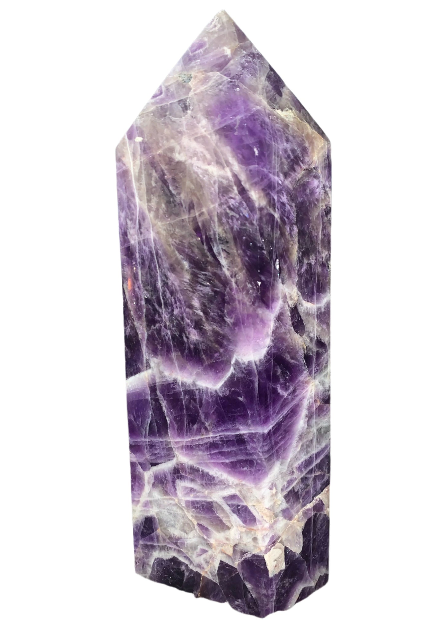 3lb 6oz Chevron Amethyst Tower