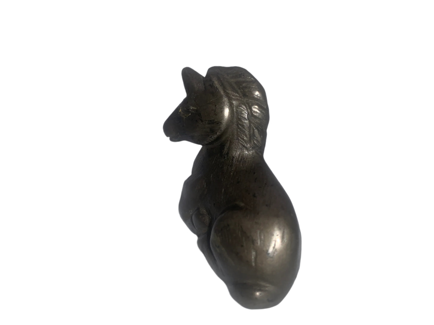 Unicornio de pirita de hierro de 1,9"