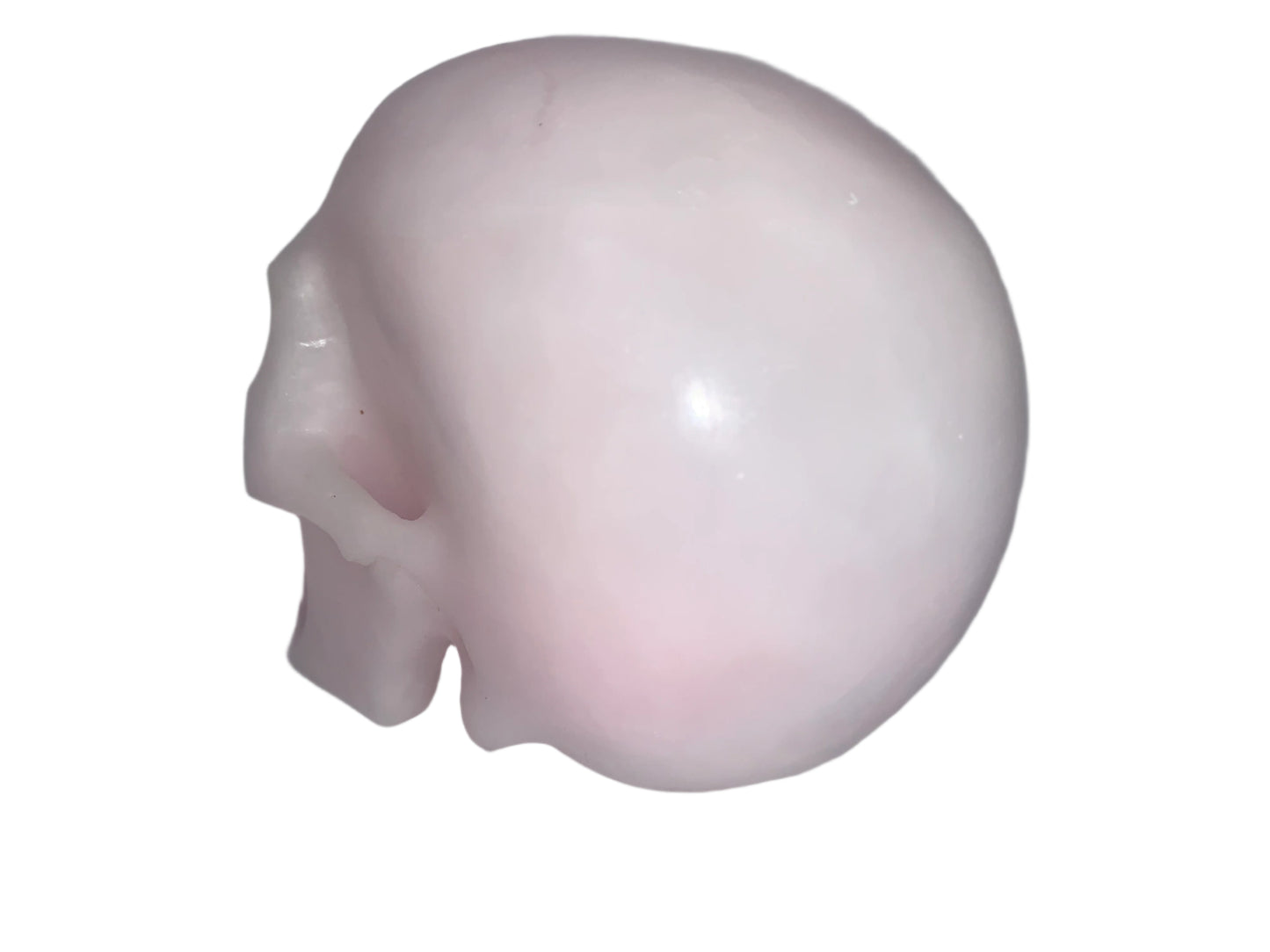 5.3" Rare Pink Aragonite Skull