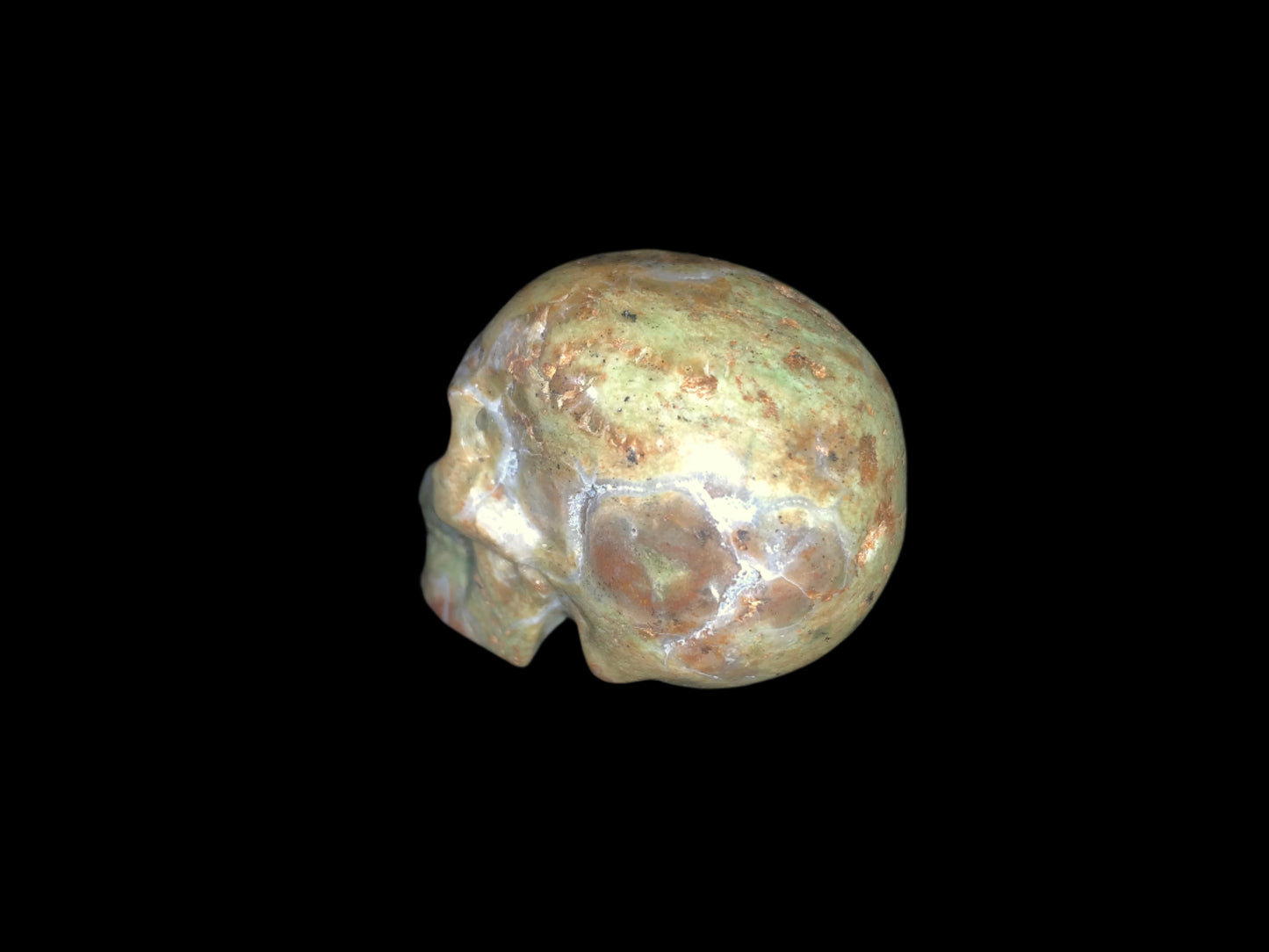 2.2" Green Opal Skull