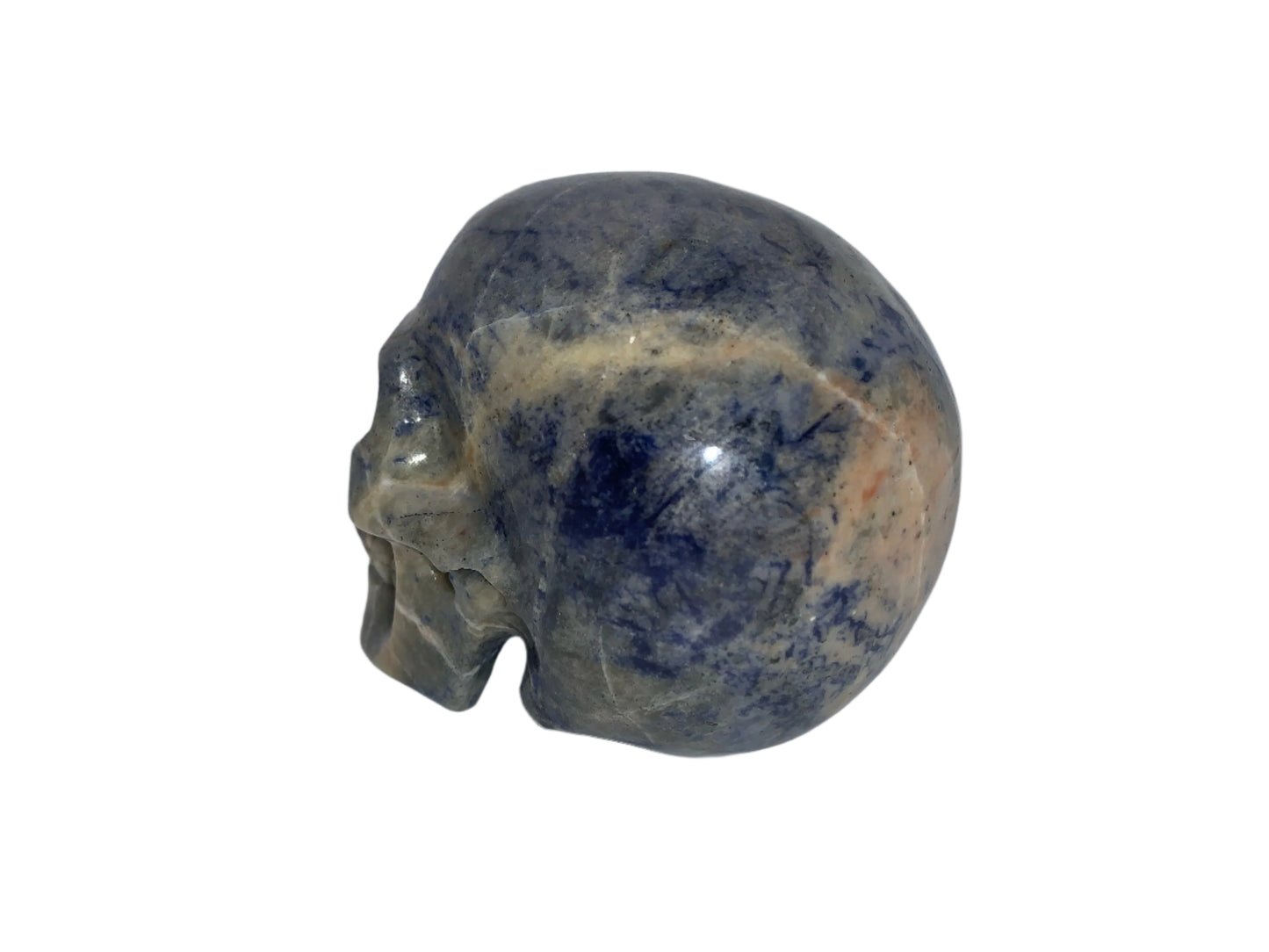 Calavera de sodalita al atardecer de 4,1"