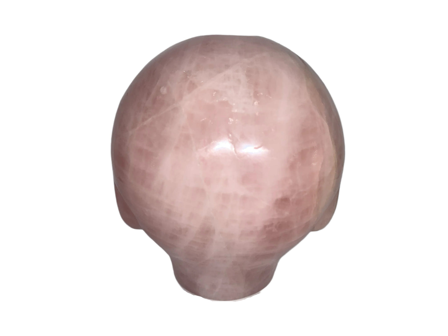 Ser estelar de cuarzo rosa de 4,8" con ojos de labradorita