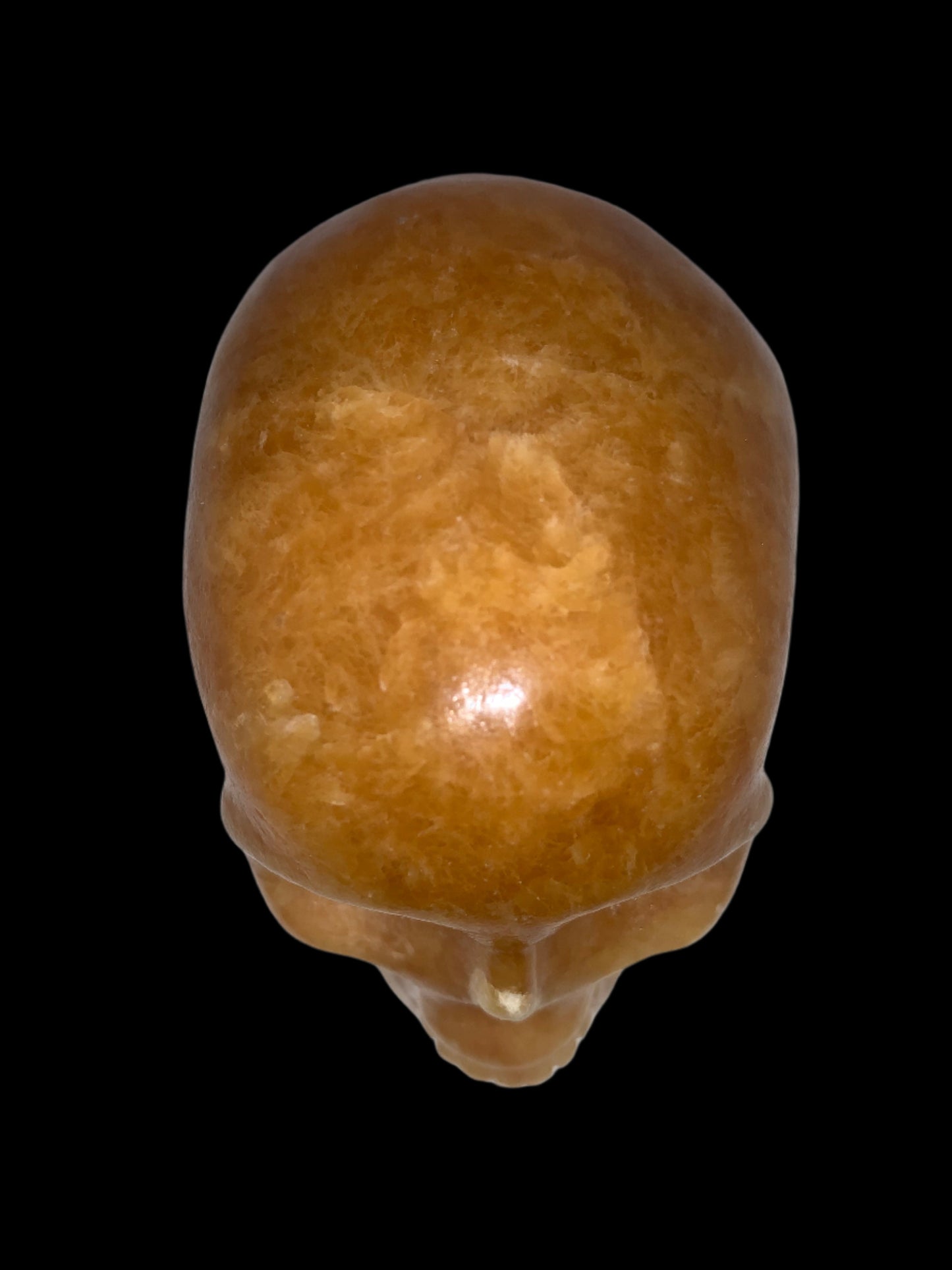 3.8" Orange Calcite Skull