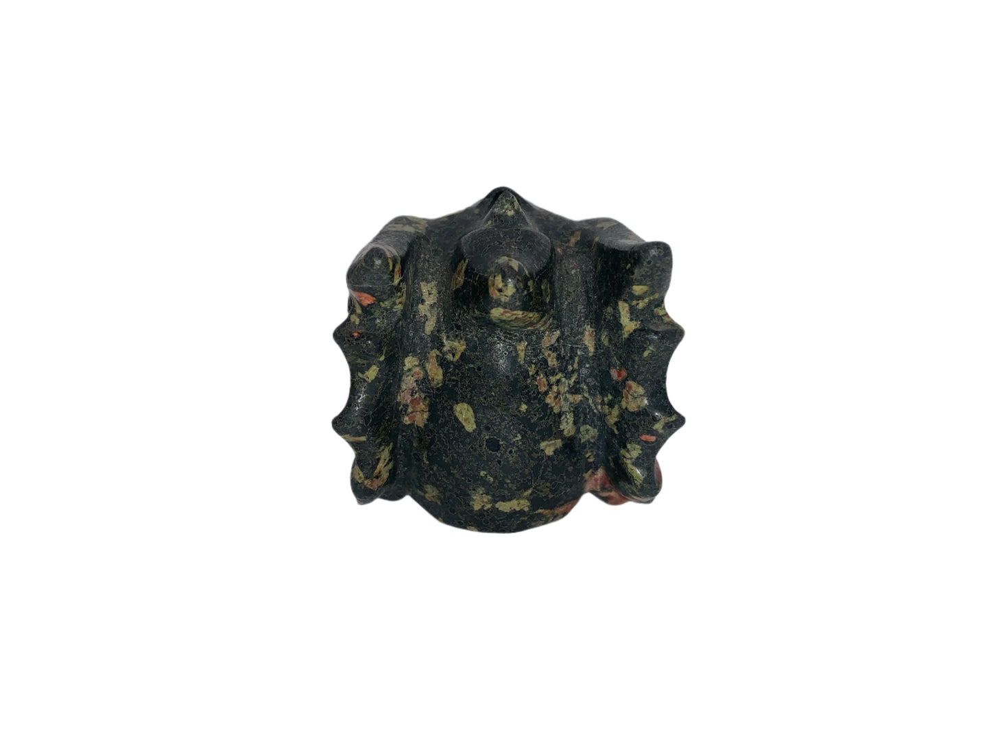 Cráneo de dragón de jaspe de la selva tropical de 4,6"
