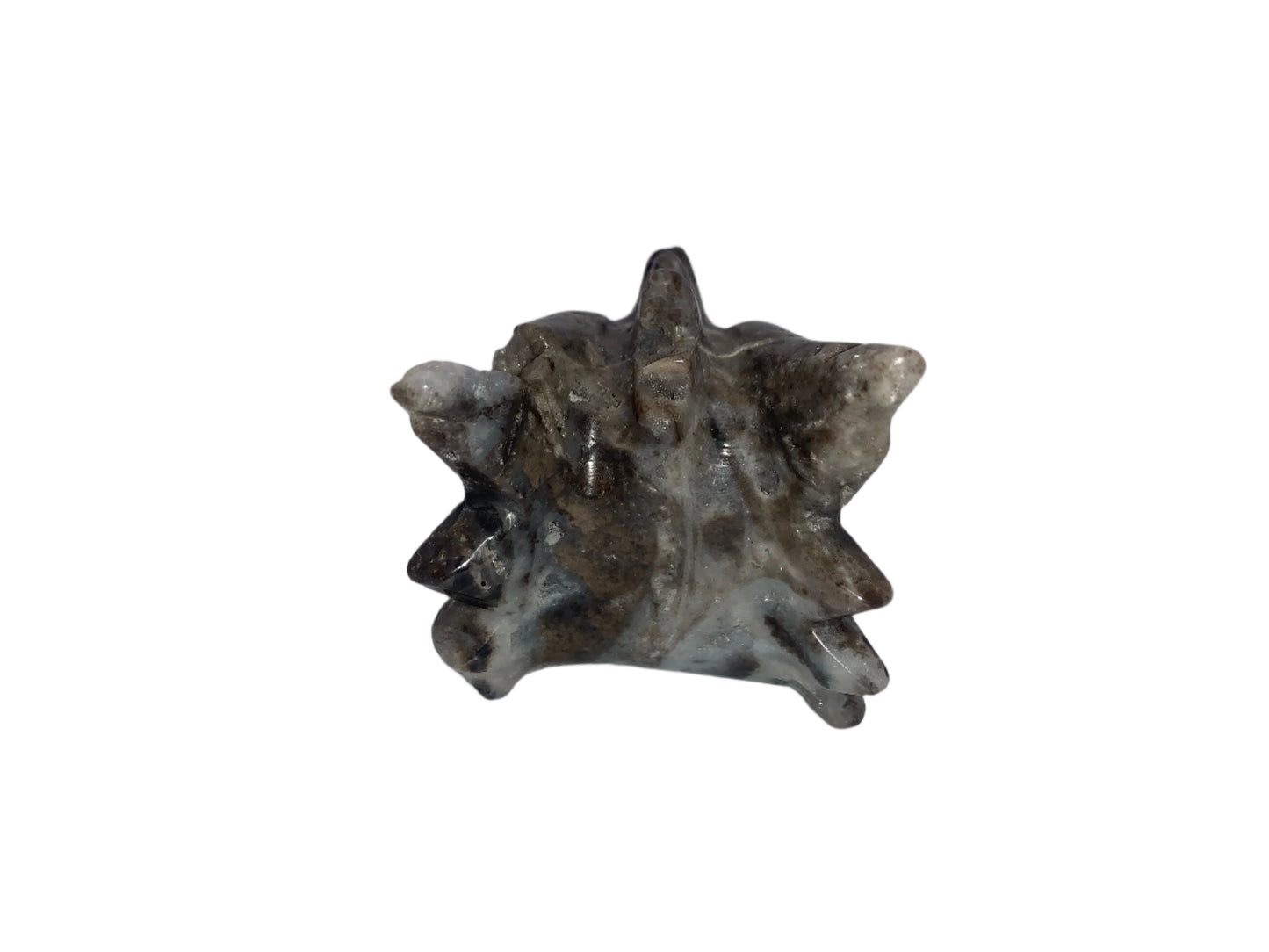 Dragón de esfalrita de 4,4" con geodas