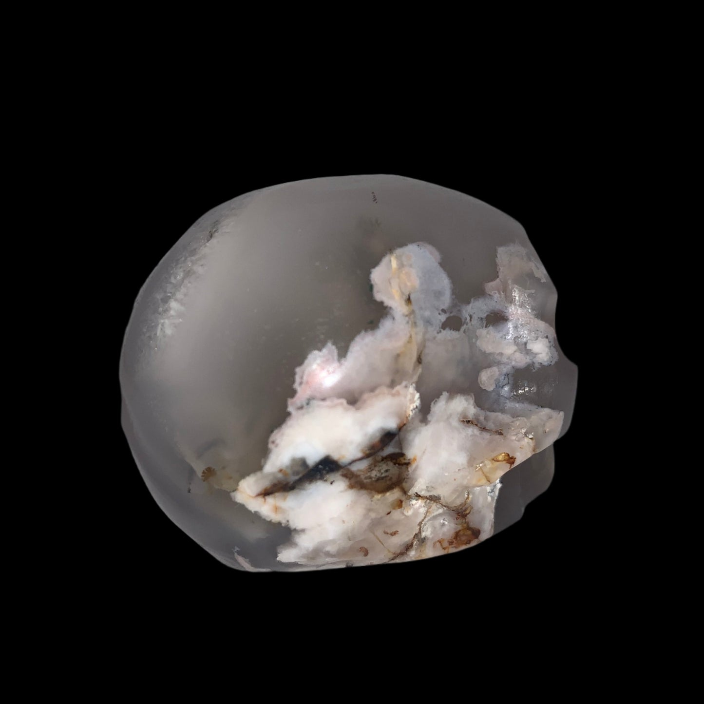2.7" Flower Agate Skull