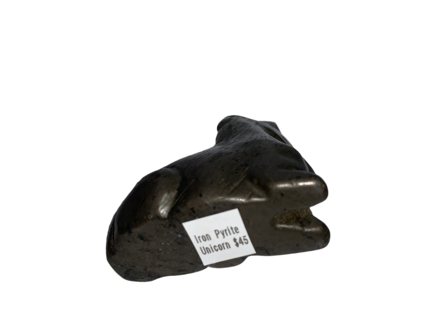 Unicornio de pirita de hierro de 1,9"