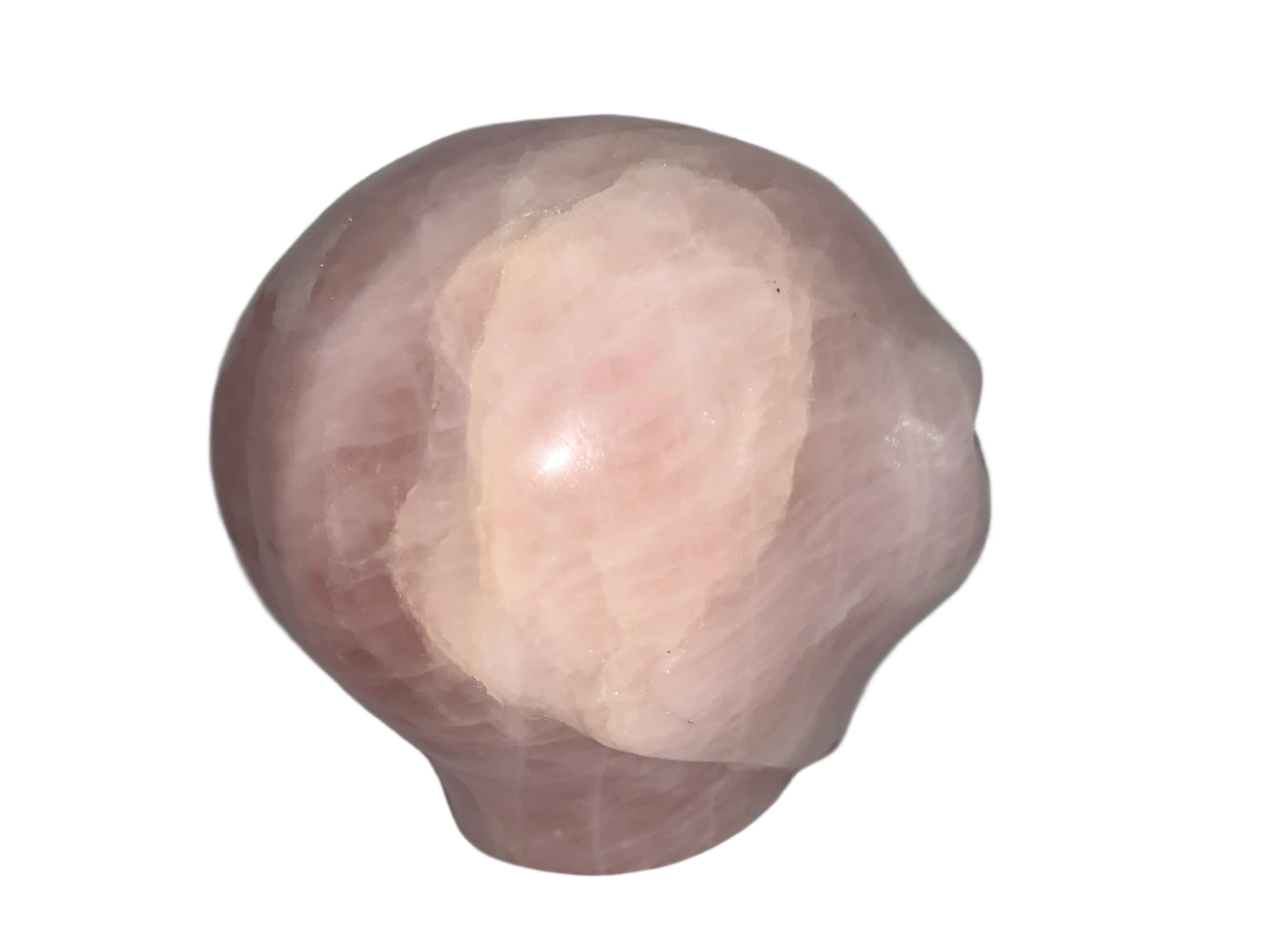 Ser estelar de cuarzo rosa de 4,8" con ojos de labradorita