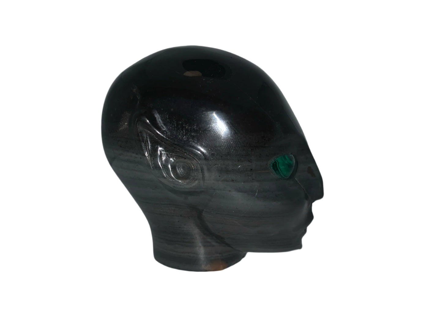 4" Polychrome Jasper w/ Malachite Eyes