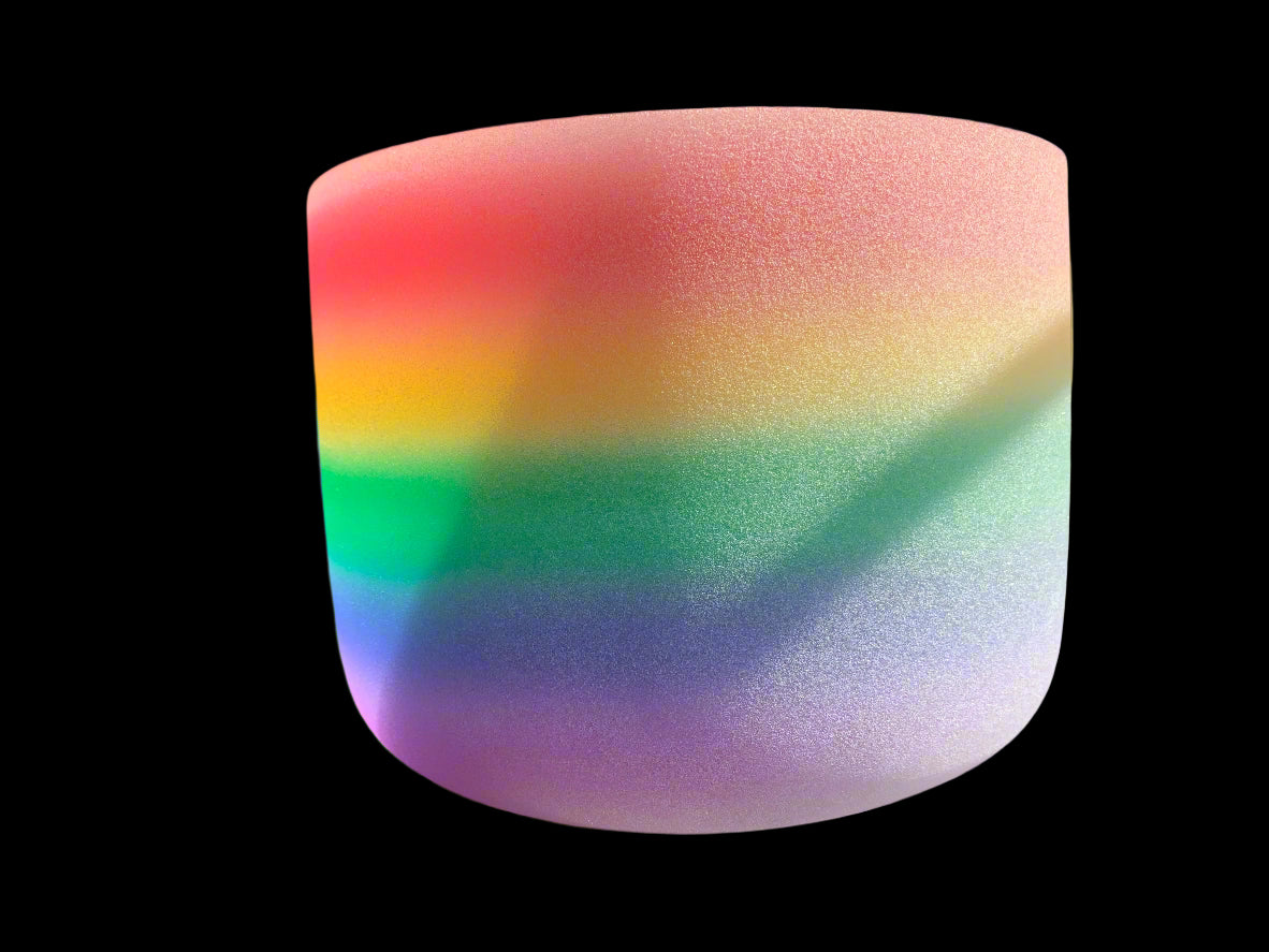Rainbow Quartz Heaven & Earth Singing Bowl Perfect Pitch 528hz Top C