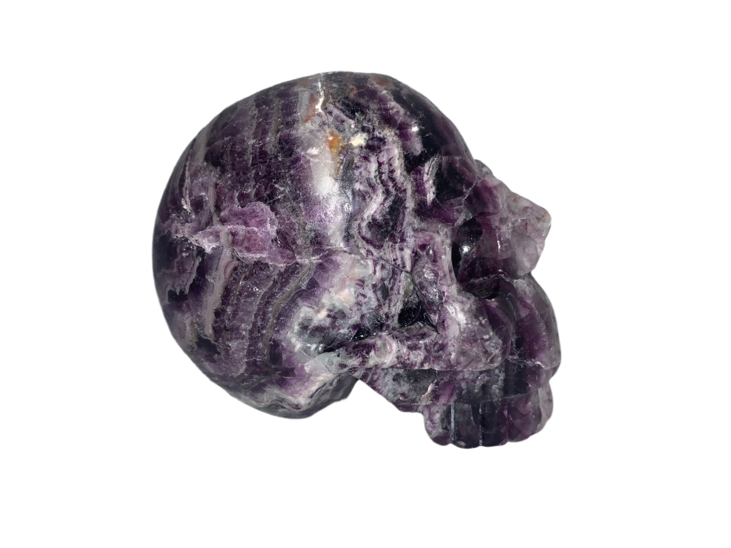 4.3" Purple Fluorite Skull