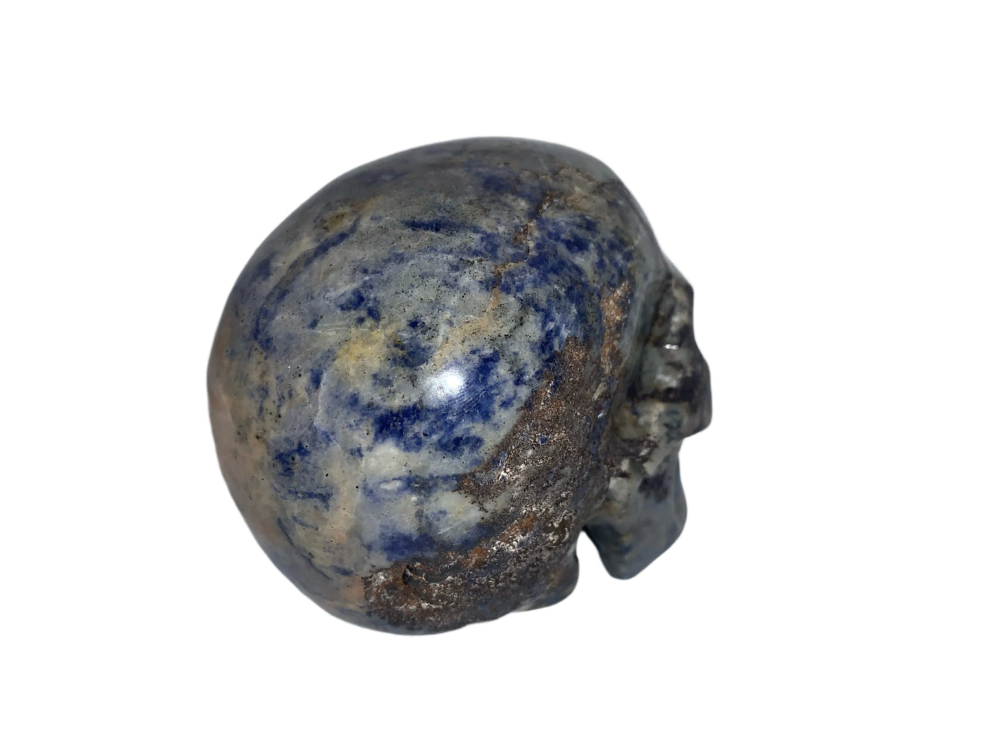 Calavera de sodalita al atardecer de 4,1"