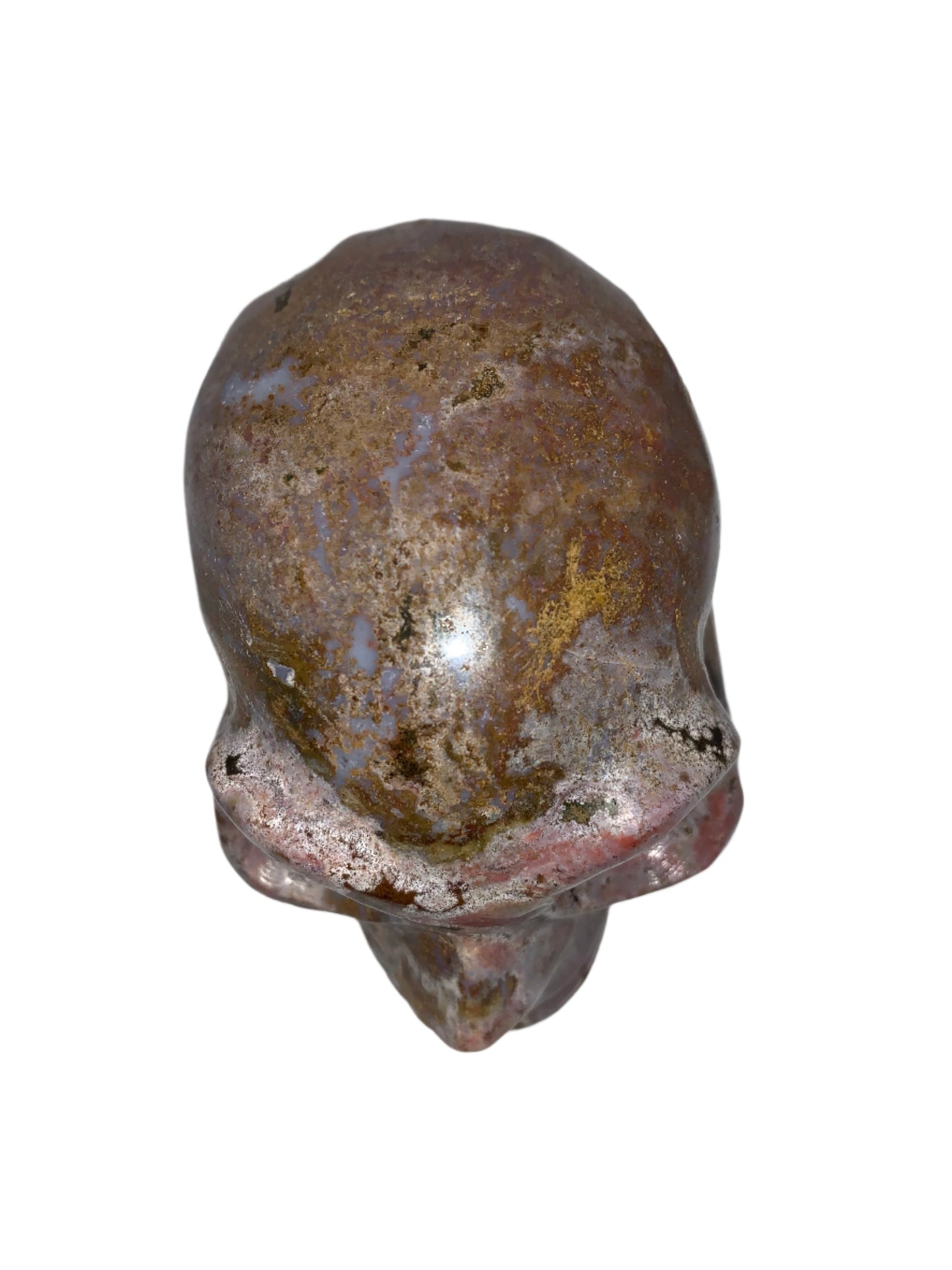 Cráneo de jaspe oceánico de 4,4"
