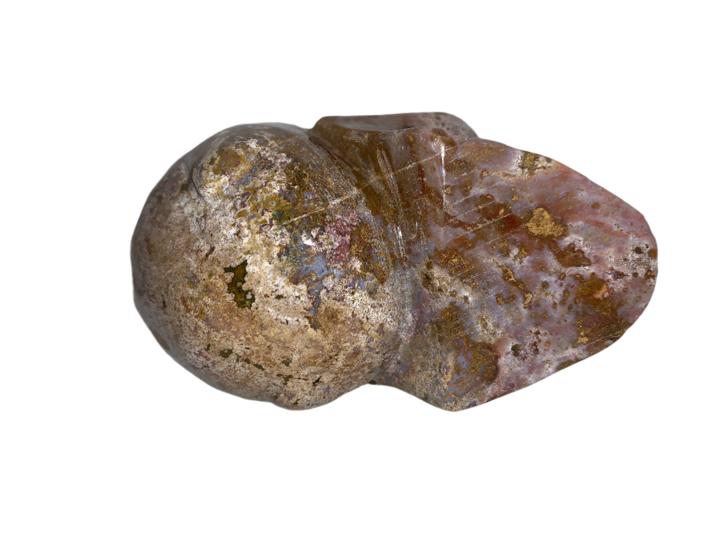 Cráneo de jaspe oceánico de 4,4"
