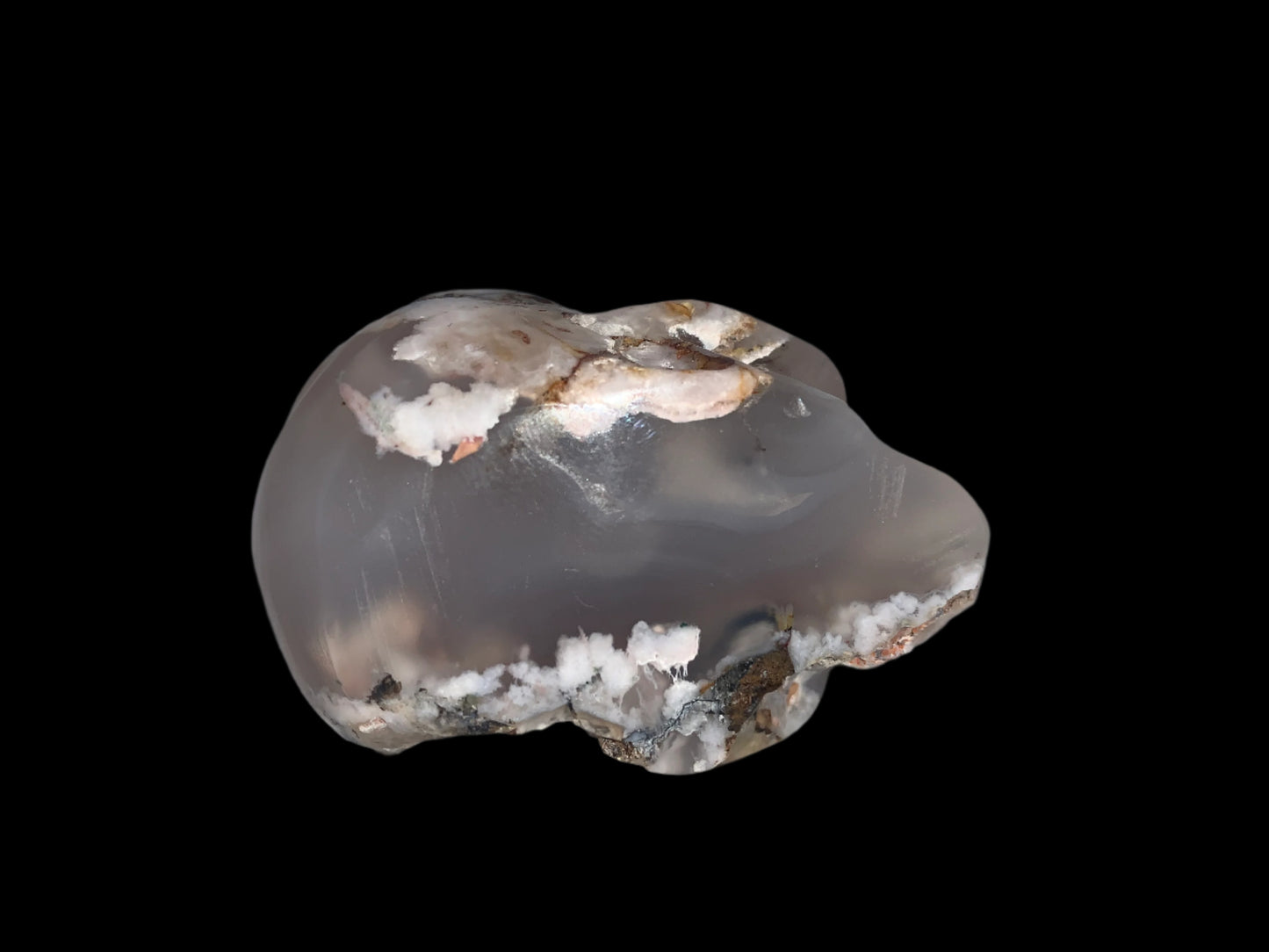 2.7" Flower Agate Skull