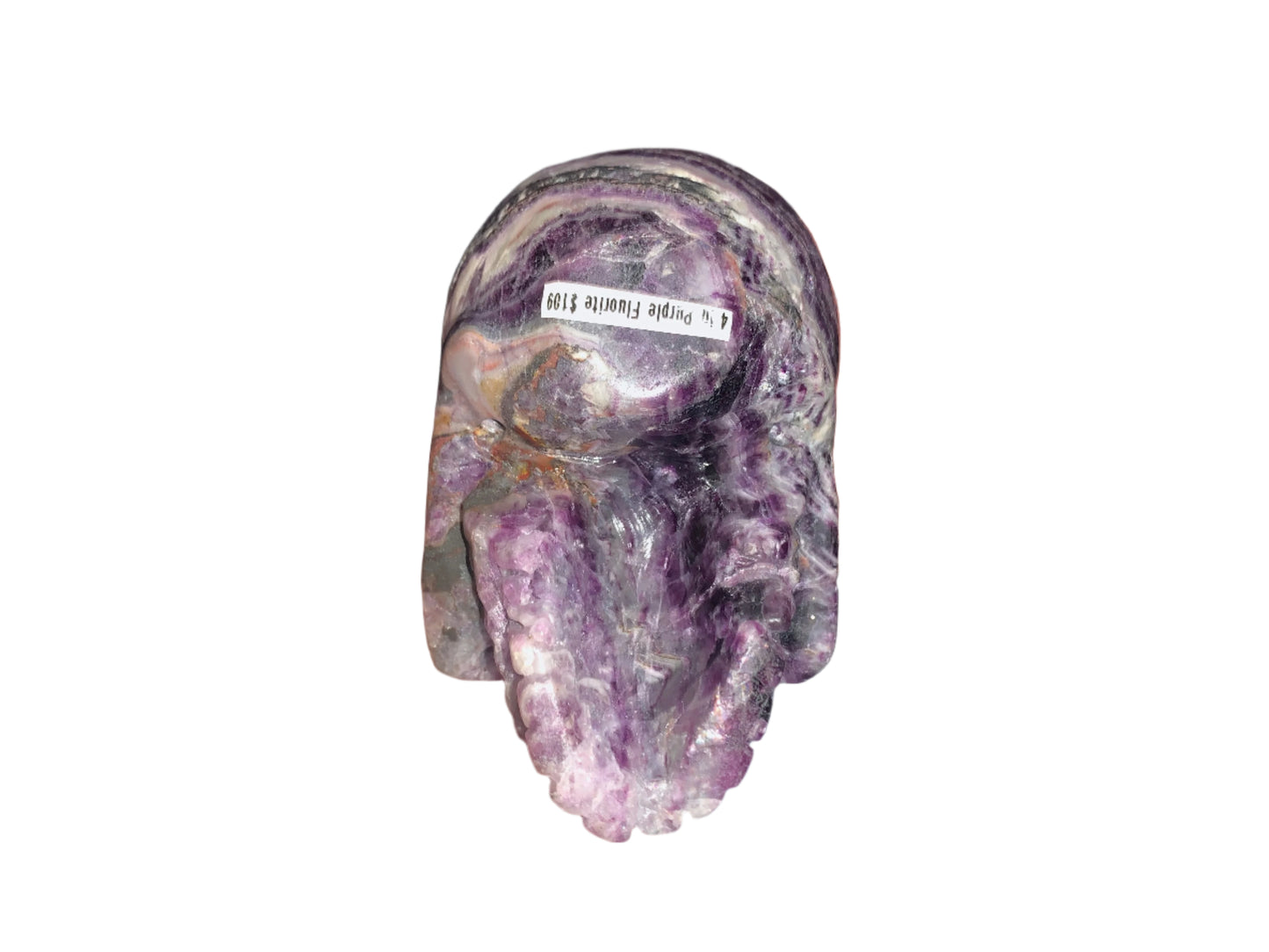 4.3" Purple Fluorite Skull